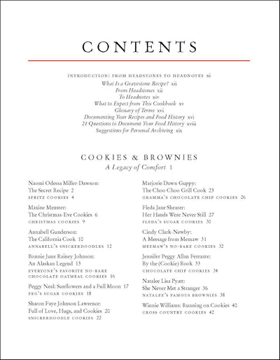 To Die For: A Cookbook of Gravestone Recipes