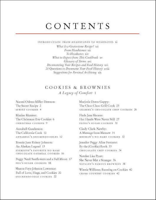 To Die For: A Cookbook of Gravestone Recipes